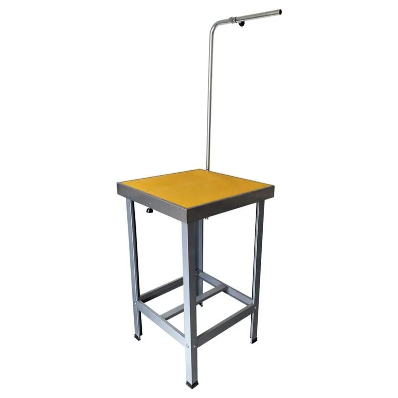 Mesa de Banho e Tosa Inox AlcaPet 55X55cm Amarelo APIS-11P