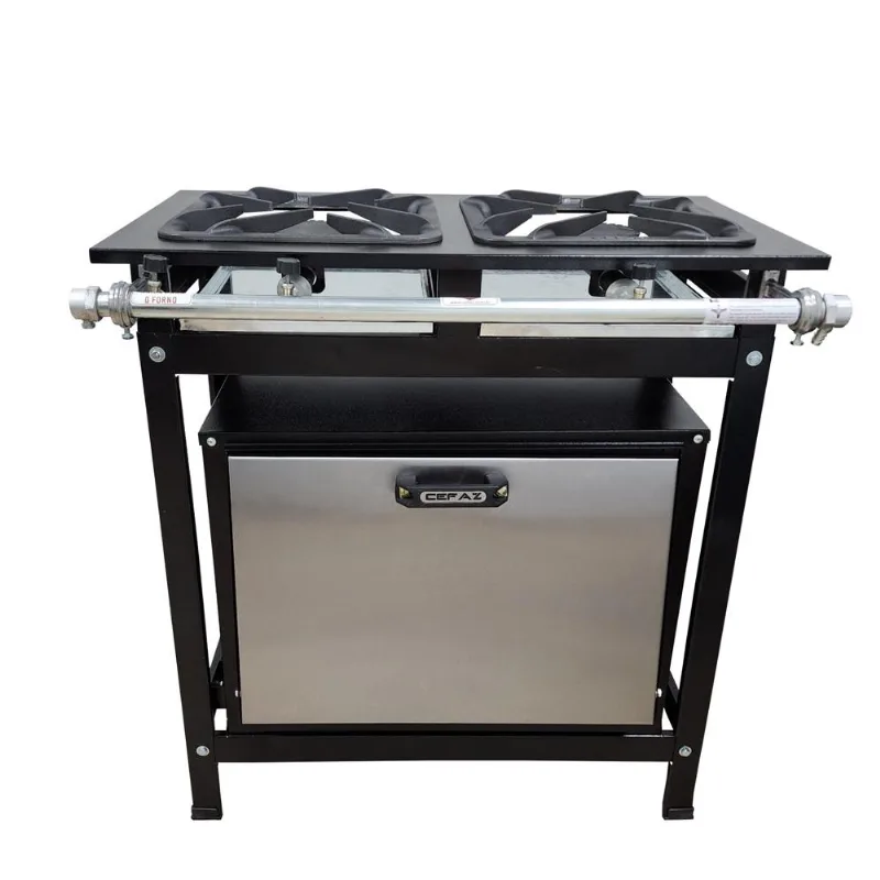 Fogão 2 Bocas Simples Cefaz Com Forno Linha Gold Alta Pressão Cfzg-119