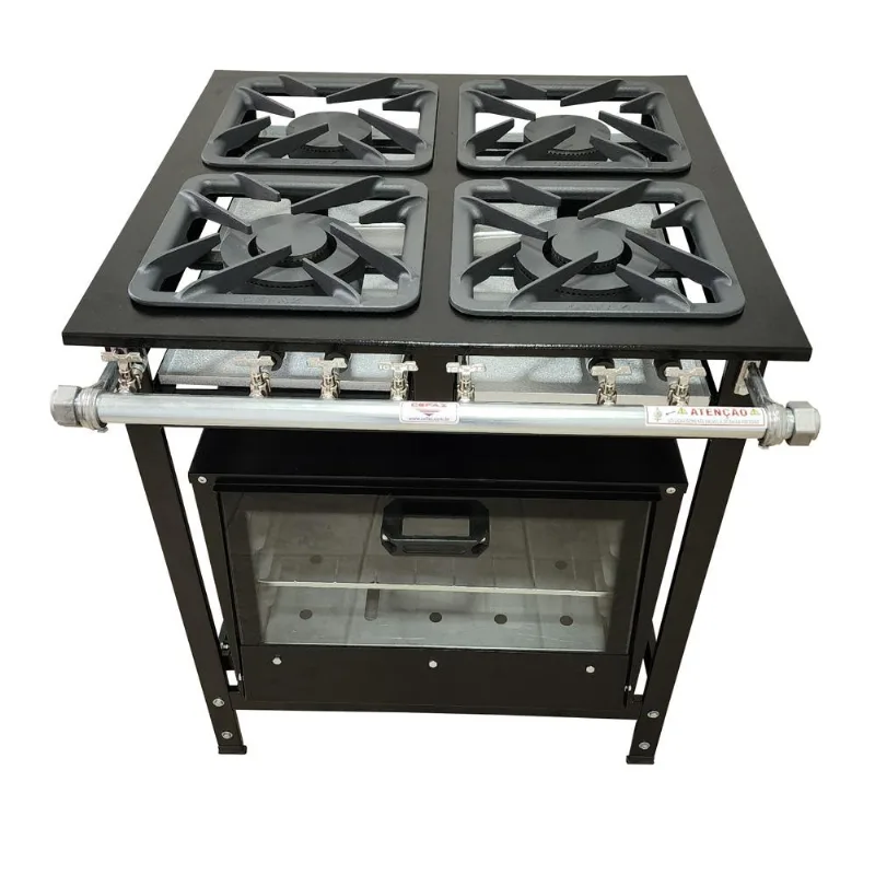 Fogão 4 Bocas Cefaz Com Forno Linha Diamond Baixa Pressão Cfzd-015