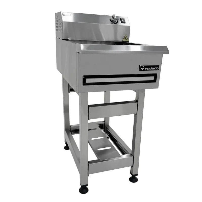 Conservador De Fritura Elétrico Venâncio Linha Prime 45 Cm 17 Litros Com Cavalete 127v Pcf18-me-pce030