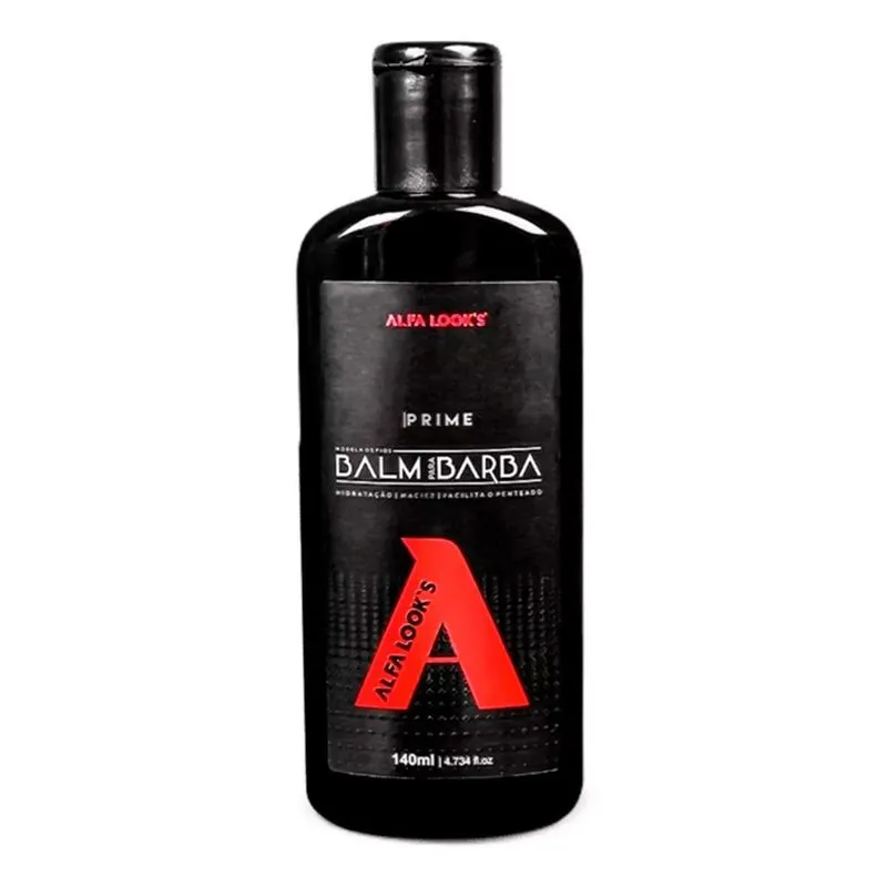 Kit 6x Balm Para Barba Hidratante Prime 140ml Alfa Look's