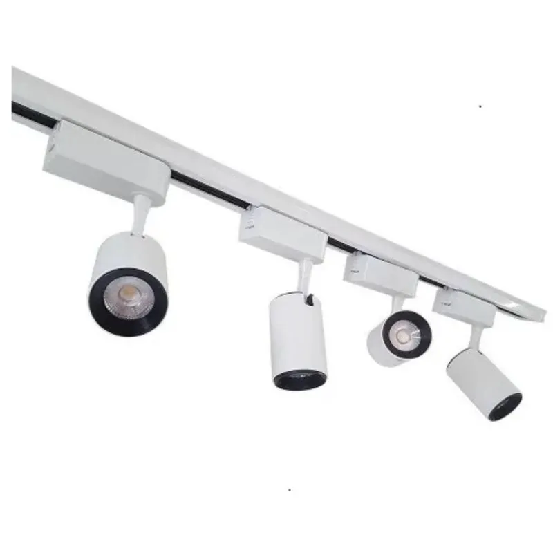 Trilho Eletrificado 3m + 7 Spot Led 7w 6000k Bivolt Branco