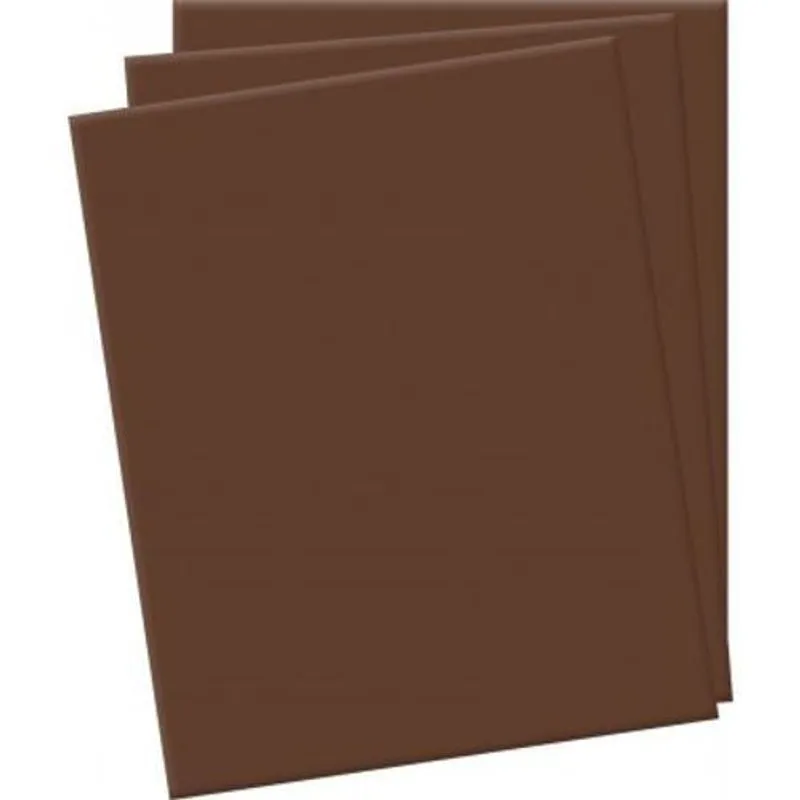 Placas Eva Colorido 40x48 Cm - Pacote 10 Folhas - Marrom