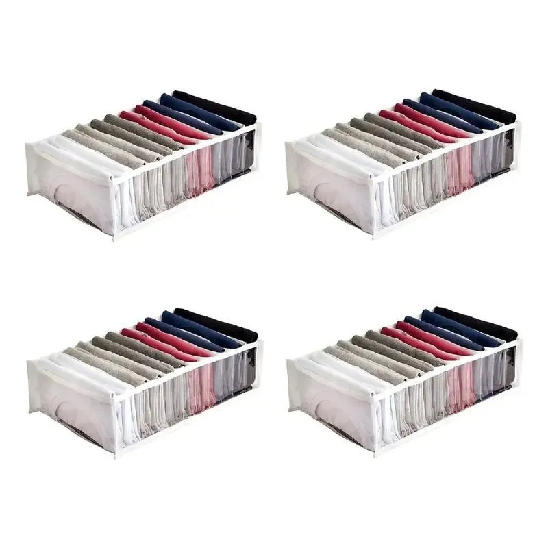 3x Colmeia Organizadora Gaveta Viés Branco G 40x25x10 Kit 4