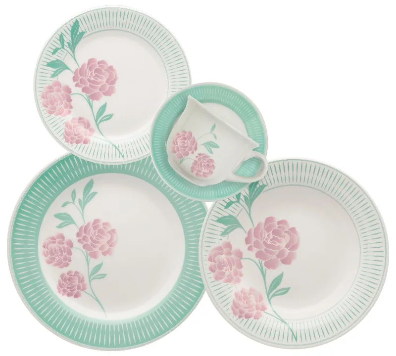 Kit Aparelho Jogo Jantar Para 4 Pessoas 20pçs Oxford Bloom