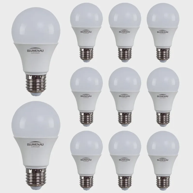Kit 20 Lâmpadas Led Bulbo A60 15W E27 Bivolt