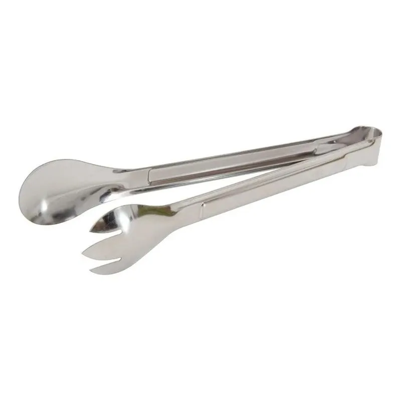 3x Pegador Multiuso Saladas Pães Aço Inox Profissional 20cm