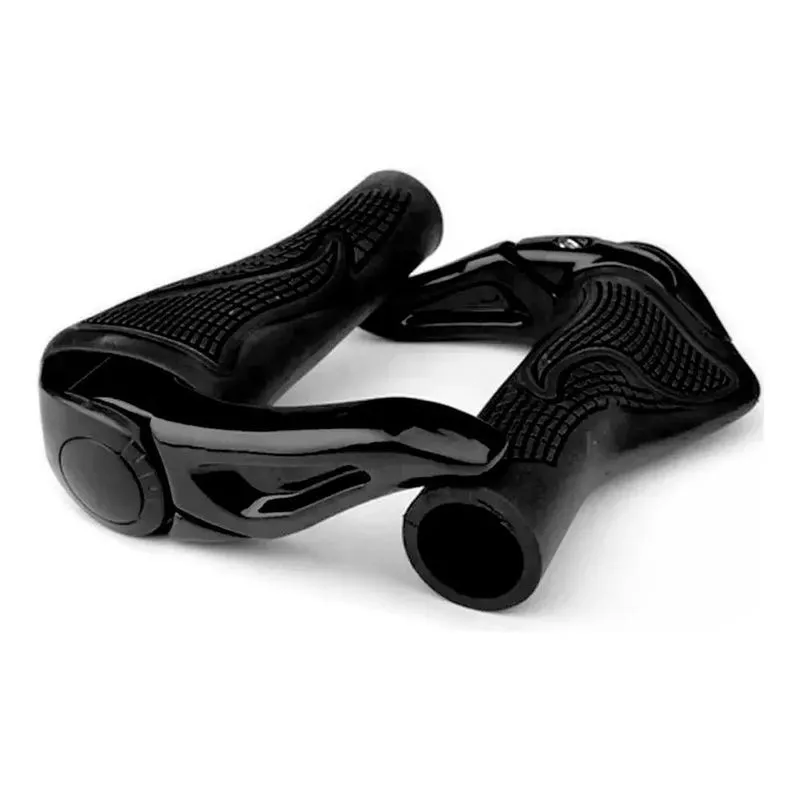 2x Manopla Bike Bicicleta Mtb Chifre Bar End Anatômica - Par