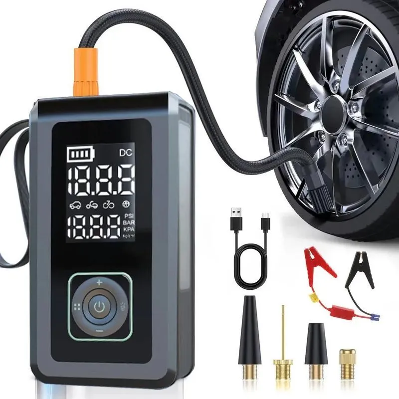 10x Compressor De Ar Portátil Com Carregador De Bateria