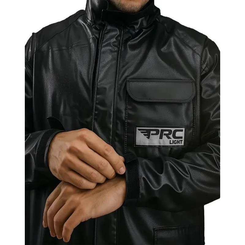 Capa De Chuva Prc Impermeável Moto Para Motoqueiro E Preto