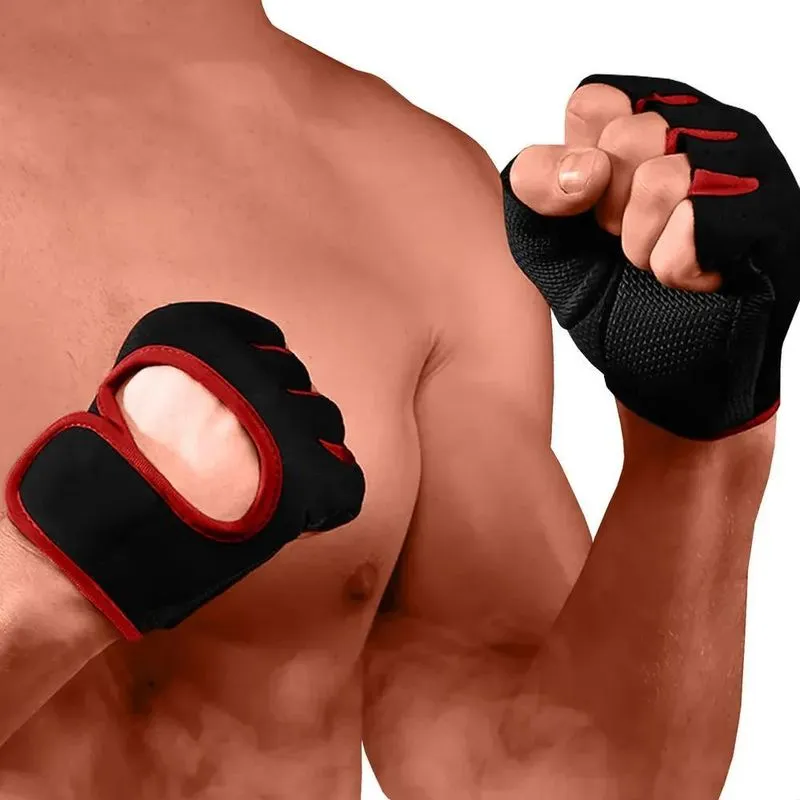 10x 2 Luvas Academia Halteres Musculação Palma Emborrachada