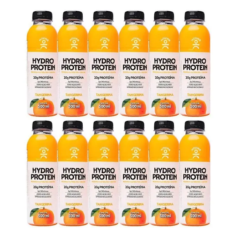 Bebida Whey Isotônico Creatina Moving Hydro Protein 12x500ml