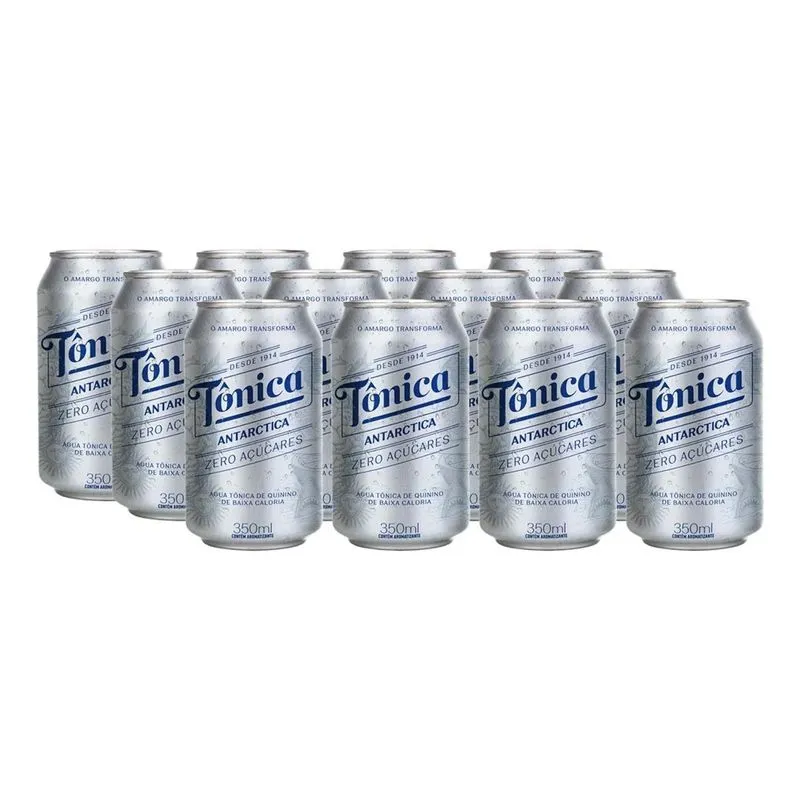 Água Tônica Antarctica Diet 350ml - Pack Com 12 Unidades