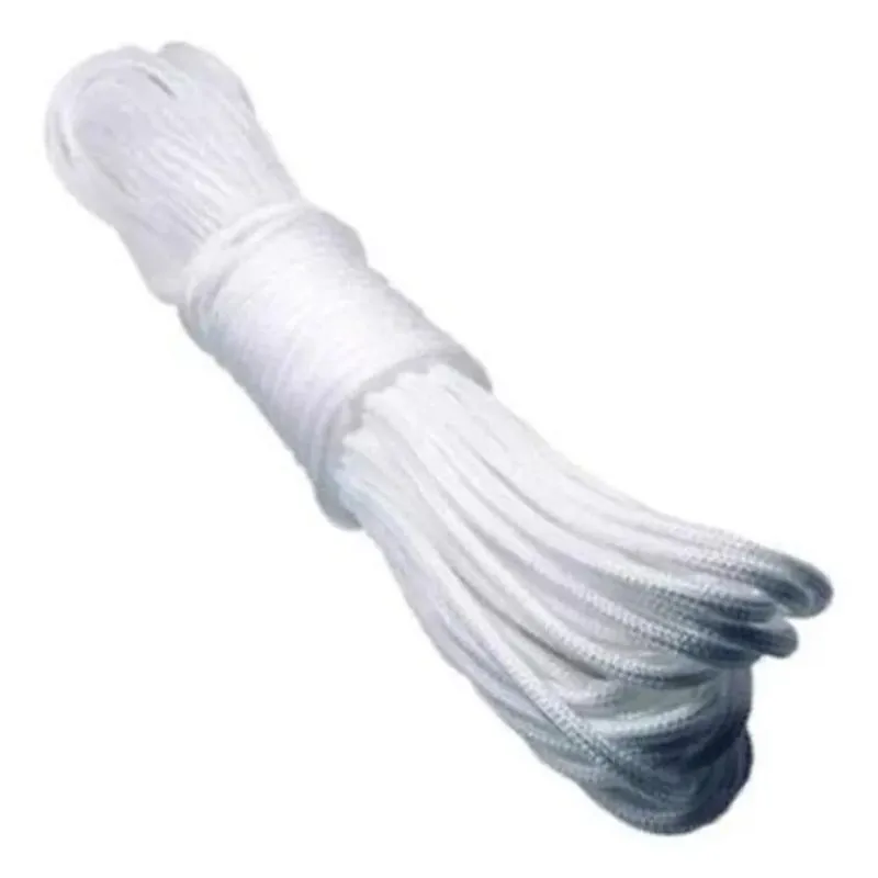 2x Corda Multiuso 4mm Pp Polipropileno Branca Varal 30 Metro