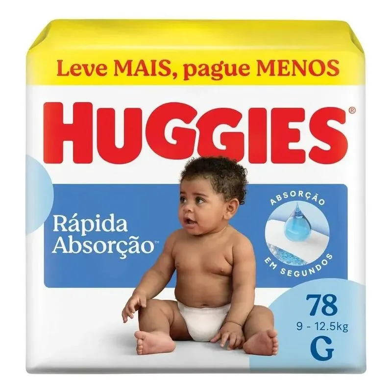 Huggies Tripla Proteção Fralda G 78 Unidades