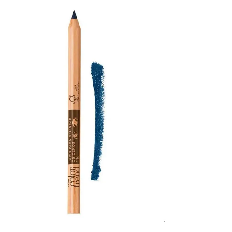 Lápis Para Delinear Os Olhos Color Trend 1,1g Azul Cor Azul-