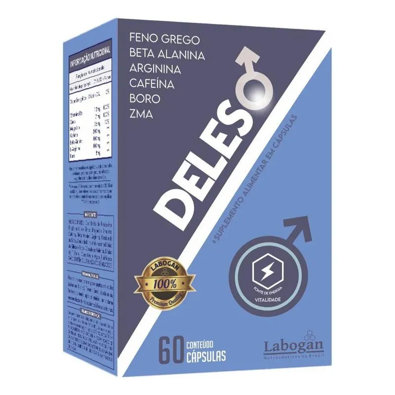 Deleso 60 Cáps Labogan Suplemento Alimentar Em Cápsulas Com