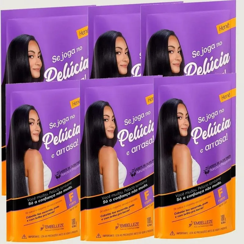 Kit Henê Pelúcia Forte Pouch 180g C/6