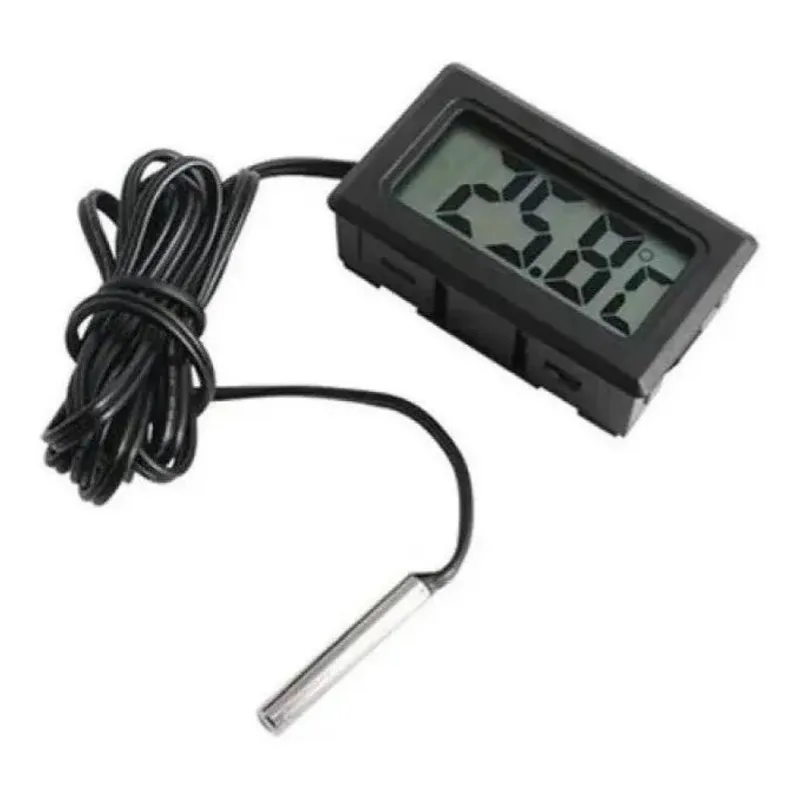 2x Kit 2 Termômetro Digital Freezer Aquário Estufa Sonda