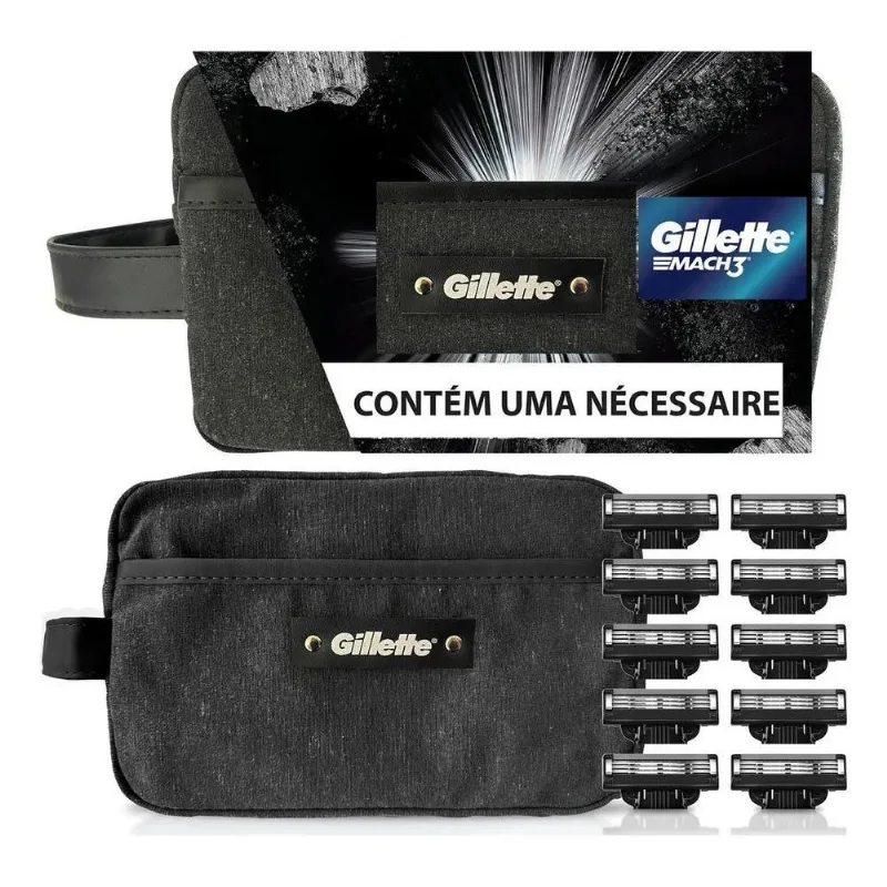 Carga Para Lâmina De Barbear Gillette Mach 3 Carvão Gillette