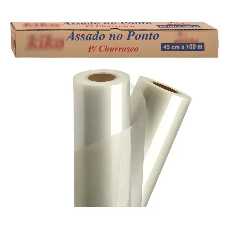 Filme Papel Celofane Churrasco Poliéster 45cm X 100 Metros