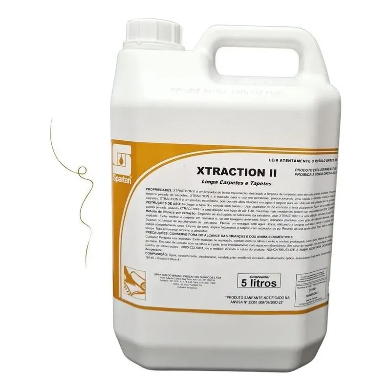 Xtraction II Limpador De Baixa Espumação Para Carpetes E Est