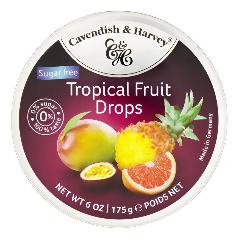 Caramelo Cavendish & Harvey Frutas Tropicais Sem Glúten 175