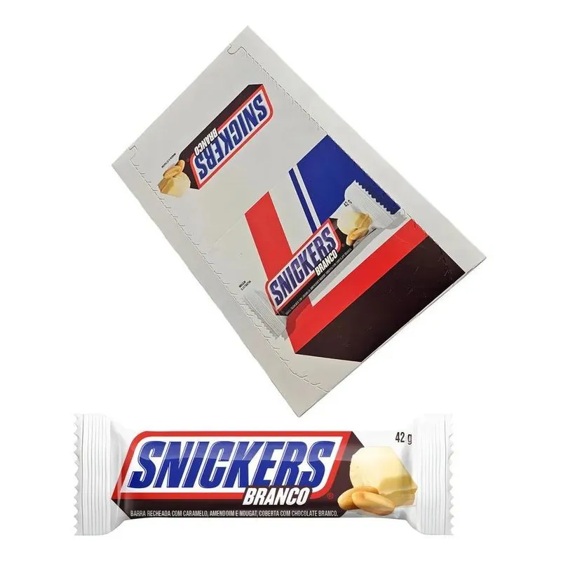 Chocolate Snickers Branco Caixa Com 20x42g