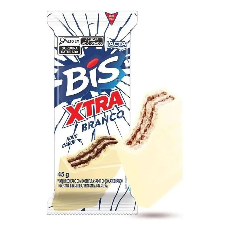 Bis Xtra Branco - Caixa Com 24 Unidades De 45g
