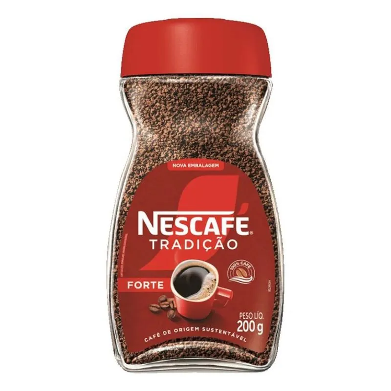 Café Solúvel Granulado Forte Tradição Vidro 200g Nescafé