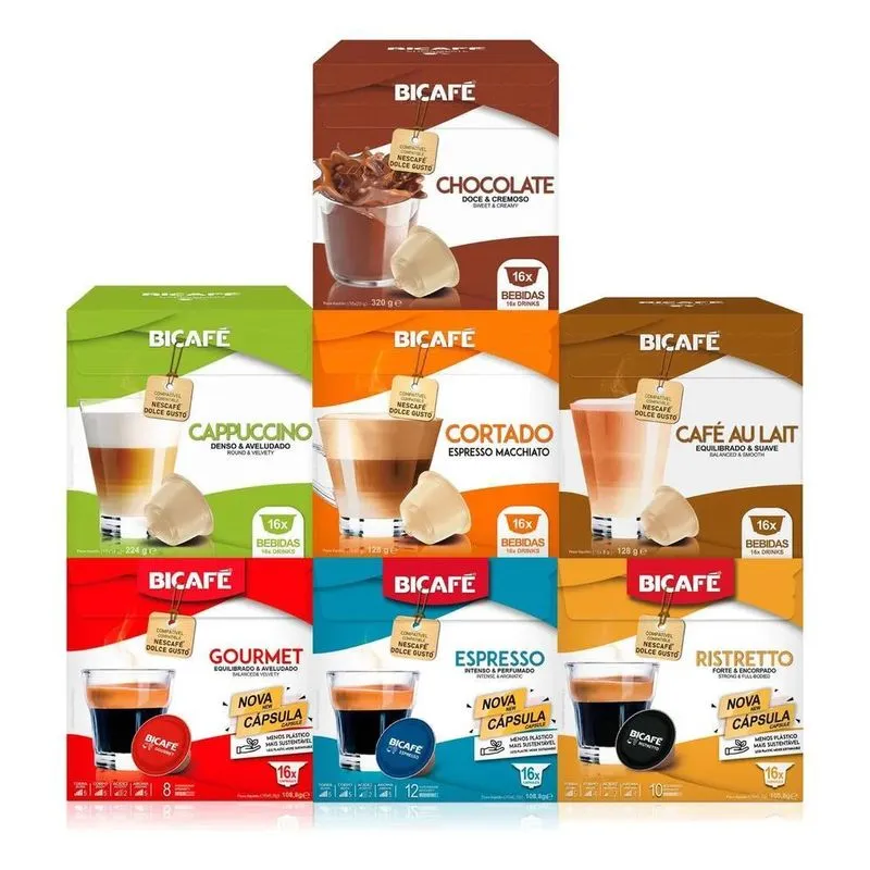 112 Cápsulas Para Máquinas Dolce Gusto