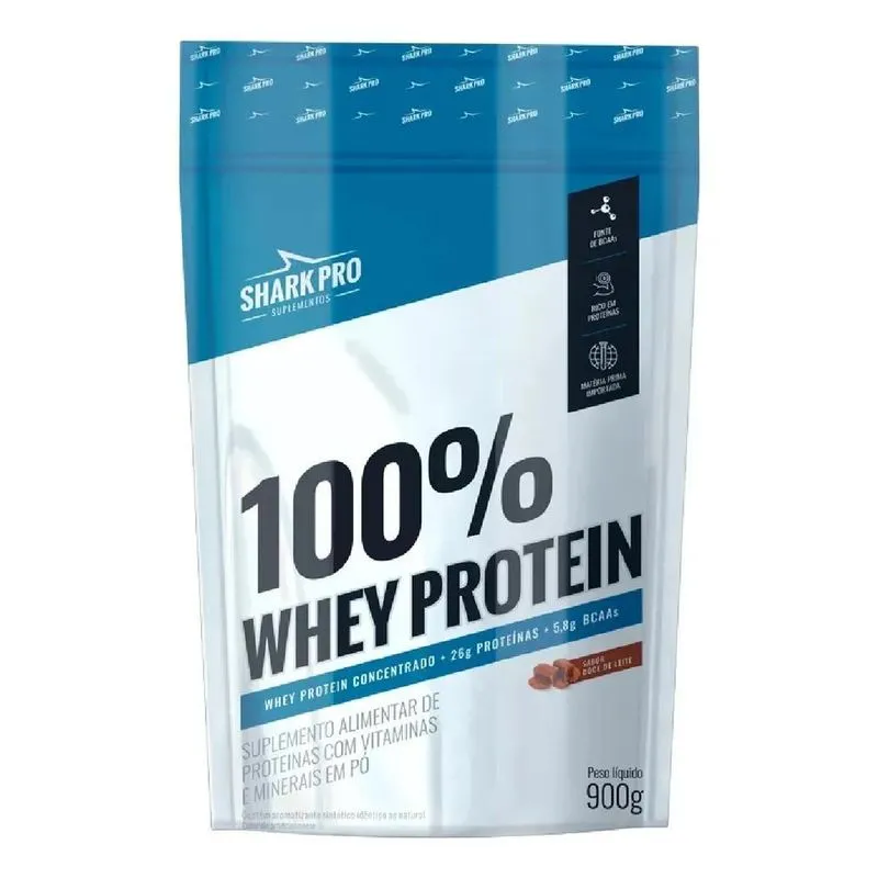 100% Whey Protein Pouch 900g Shark Pro