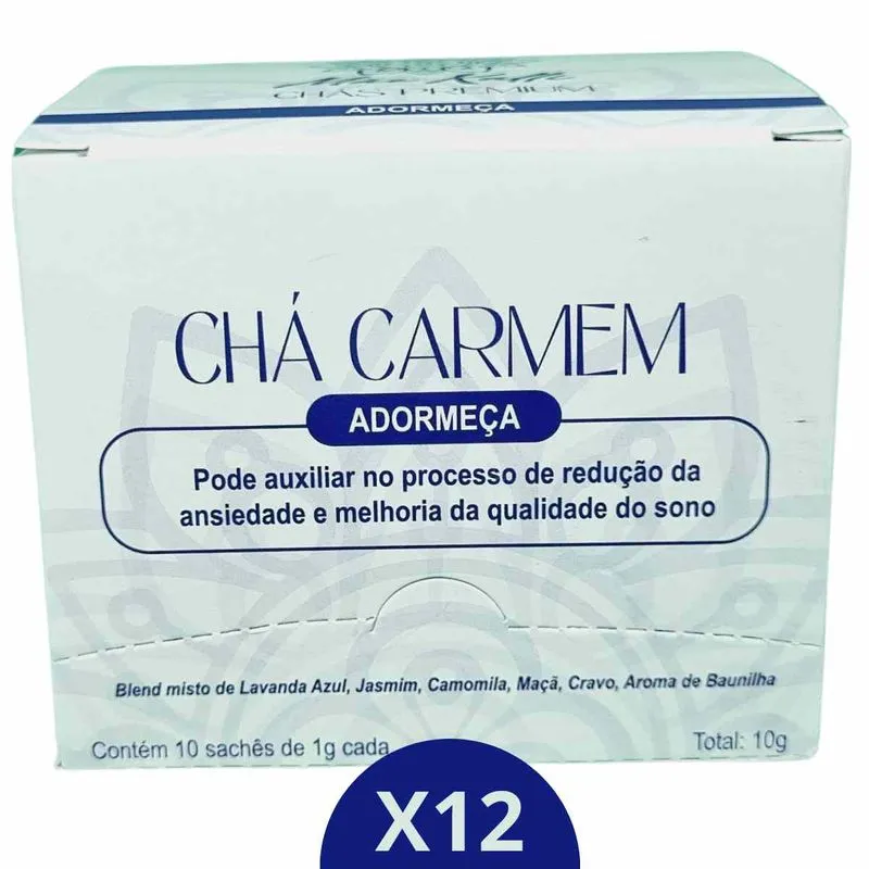 Chá Funcional Relaxa Dorme E Acalma Carmem Com 120 Sachês