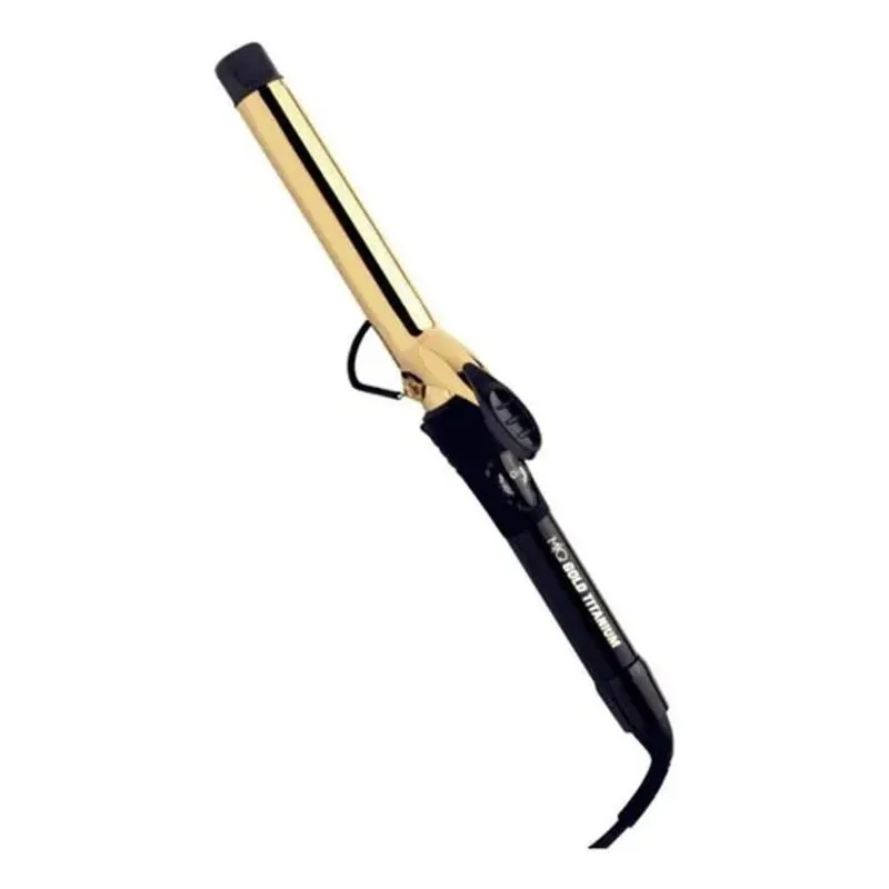 Modelador De Cachos Mq Gold Titanium 25mm 230c Cor Amarelo