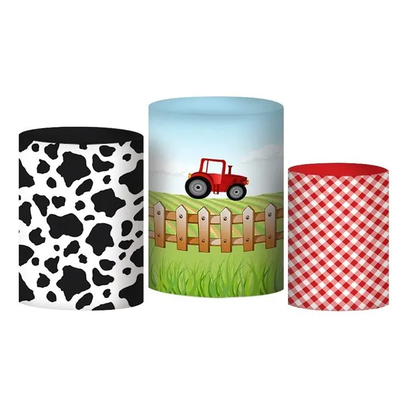 Trio Capas Cilindro Festa 3D Veste Fácil P M G - Fazendinha