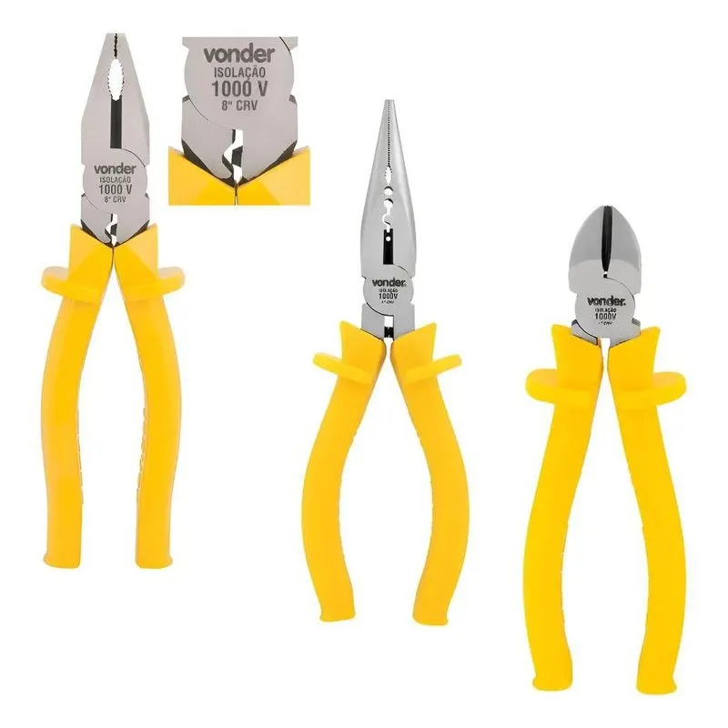 Alicate Eletricista Profissional Jg Com Universal Bico Corte
