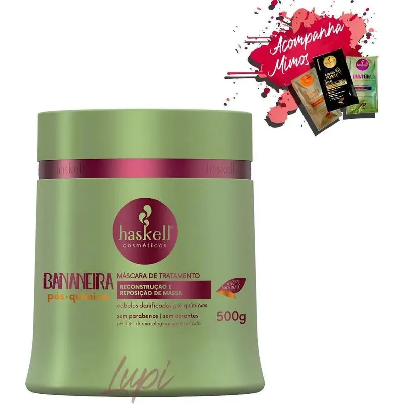 Máscara Haskell Bananeira Pós Química 500g