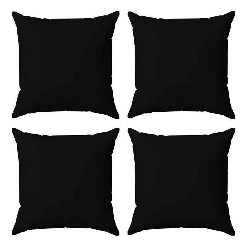 2x Kit 4 Capas Almofadas Decorativas Lisas 45x45 Id Decor Co