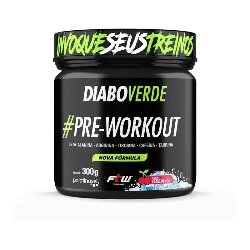 2x Diabo Verde Insano 300g - Pré Treino - Ftw