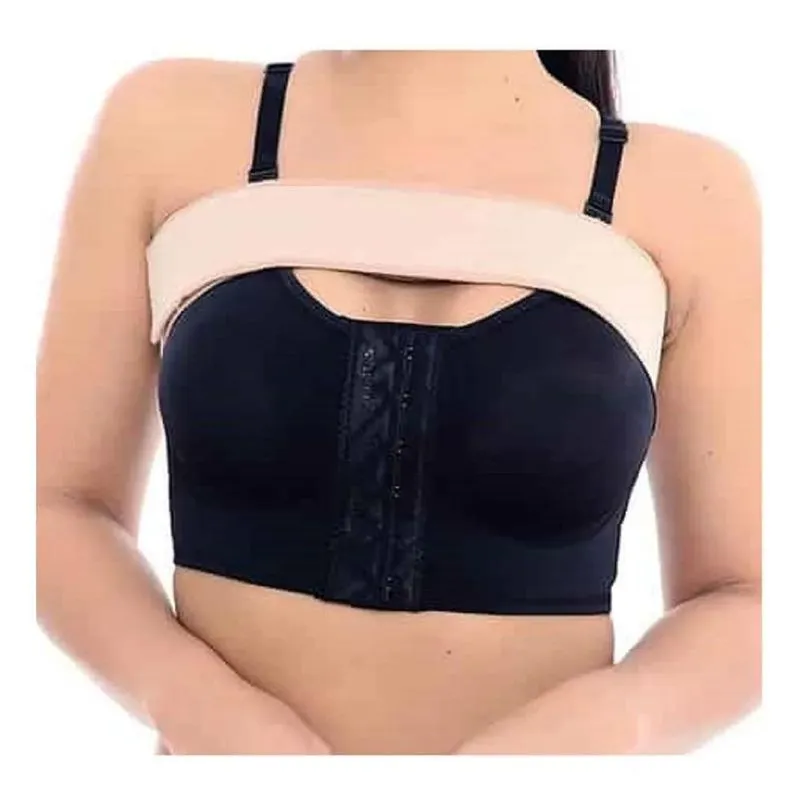2x Faixa Elástica Mama Pós-cirurgia Silicone