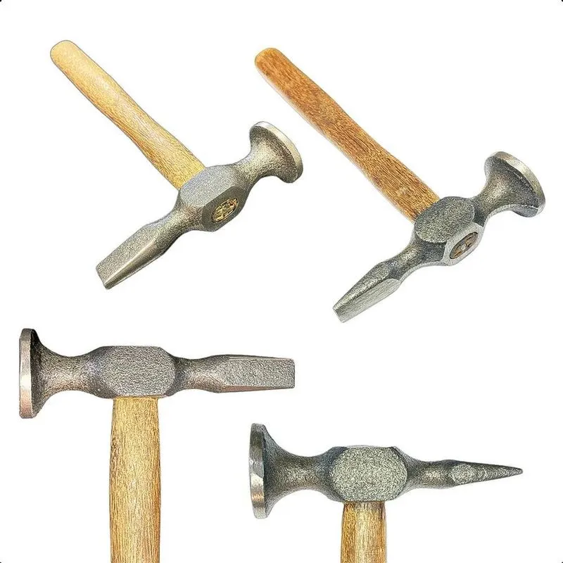 10x Kit 2 Martelo Funileiro Artesanal Pena Reto E Atravessa