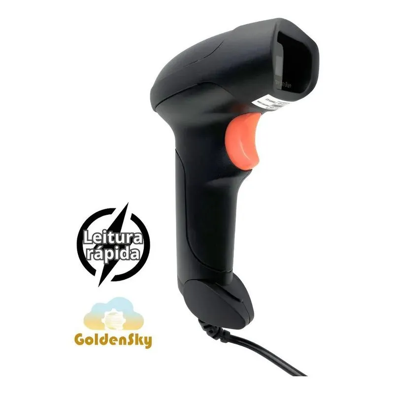Leitor Código De Barras Comfio Usb Laser 1D Ean Goldensky
