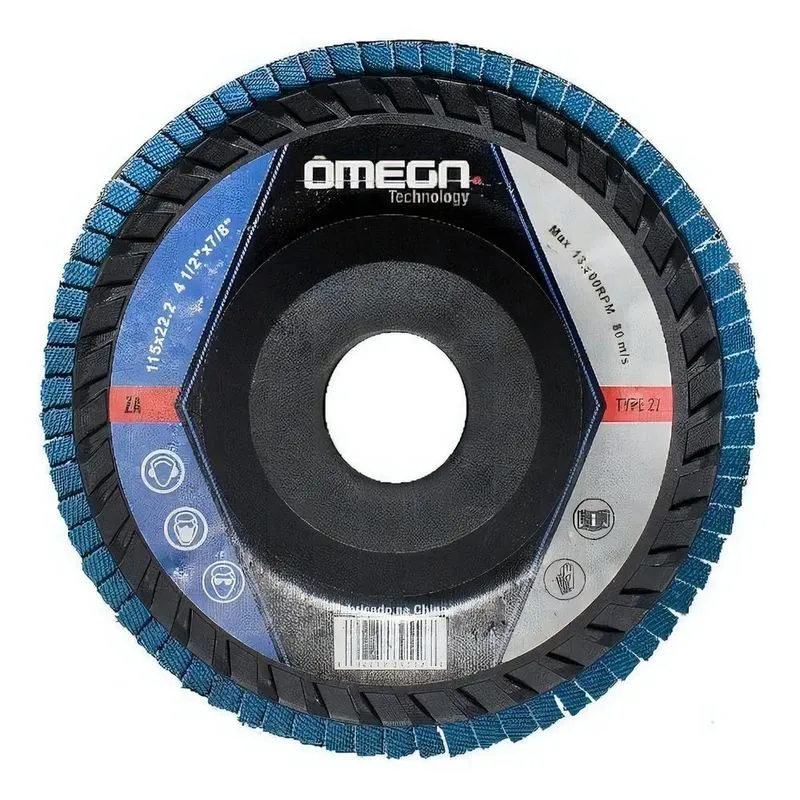 2x 10pc Disco De Lixa Flap 4.1/2 X 7/8 115 X 22 G. 60 Zircon