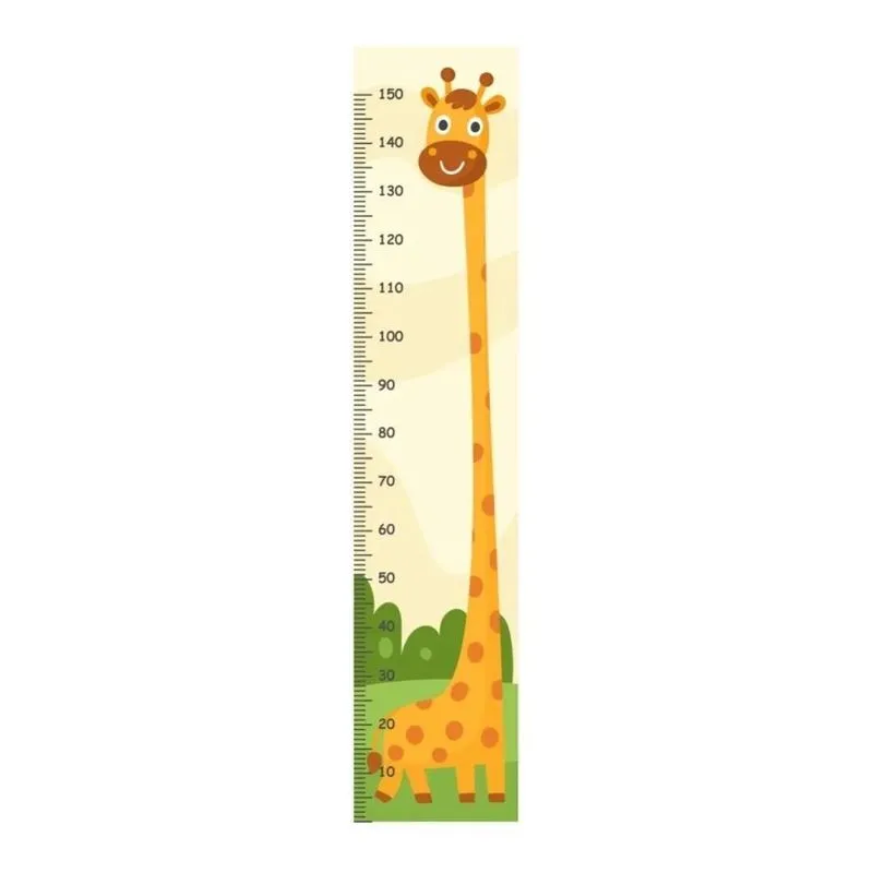 10x Régua De Crescimento Girafa Infantil Adesivo Autocolant