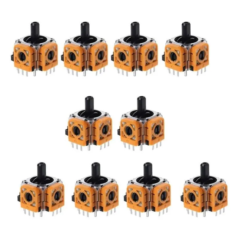 5x Kit 10 Direcional Analogico 3d Compatível Controle Ps4 Ps