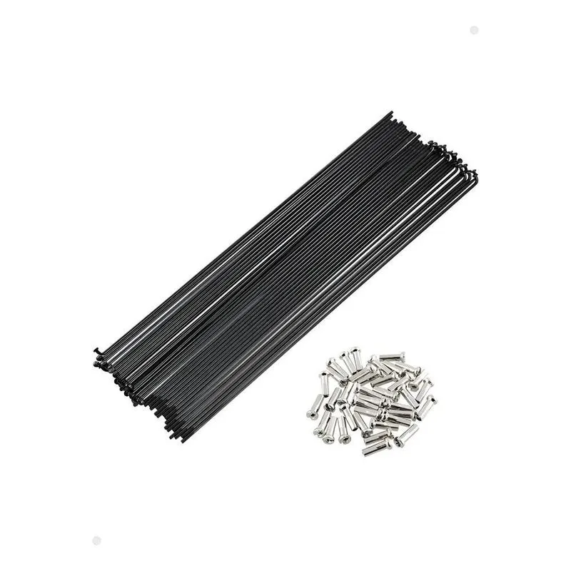 Raio Inox Bike Aro 29 Preto Várias Medidas Jogo 28.5 Cm Pret