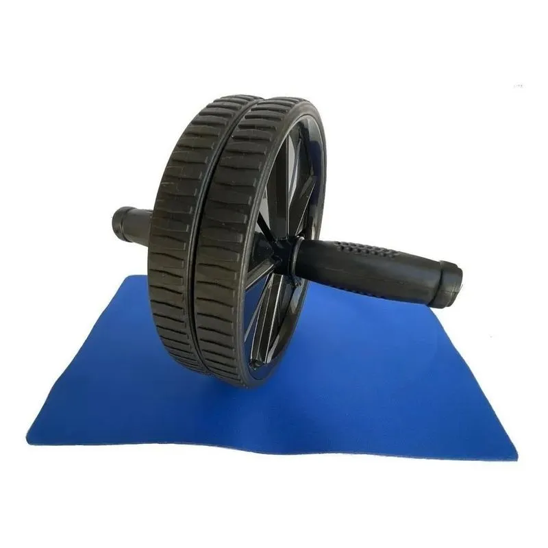 3x Roda Abdominal Rolo Para Exercício Lombar Treino Funciona