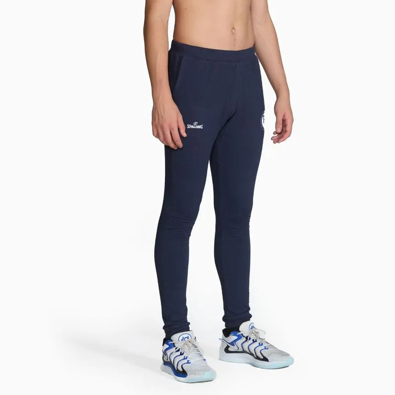Calça Moletom Spalding Pinheiros Fan Team ECP 24/25 - Azul Cor:Azul;Tamanho:M