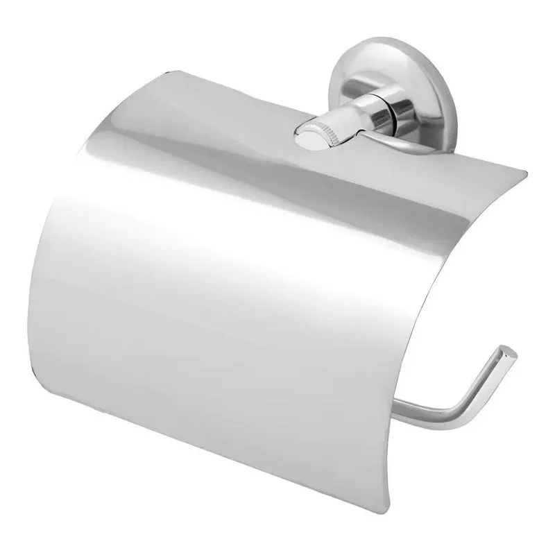 Papeleira Para Banheiro Porta Papel Higiênico Com Tampa Inox