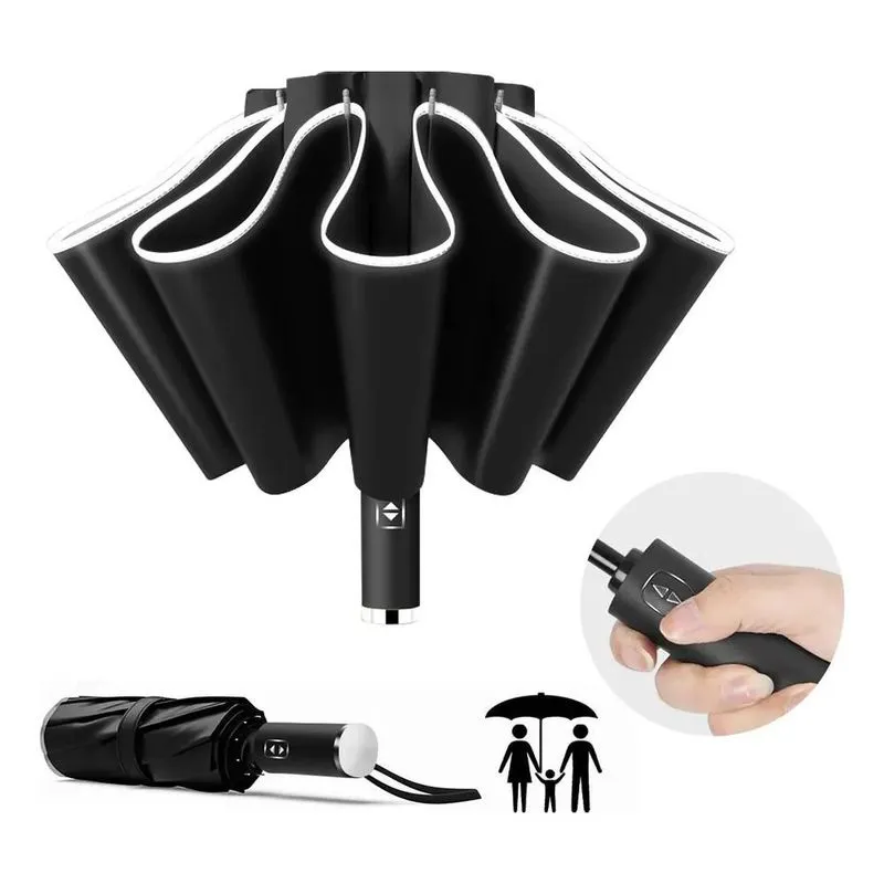 5x Guarda Chuva Automático Com Proteção Solar Cabe Na Bolsa